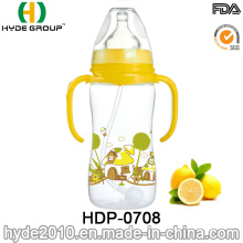 2016 Newly BPA Free Plastic Baby Milk Feeding Bottle, Customized Plastic Baby Feeding Bottle (HDP-0708)